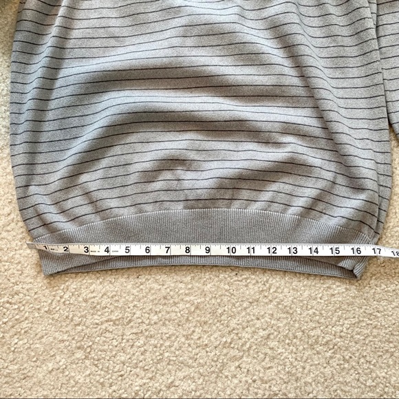 VAN HEUSEN Studio 1/4 Zip Striped Sweater—SZ. Med - Picture 12 of 12